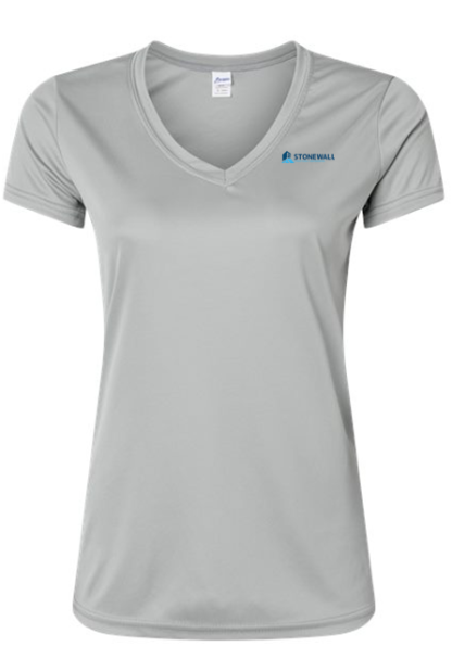 Ladies' V-Neck Performance Tee - Image 4