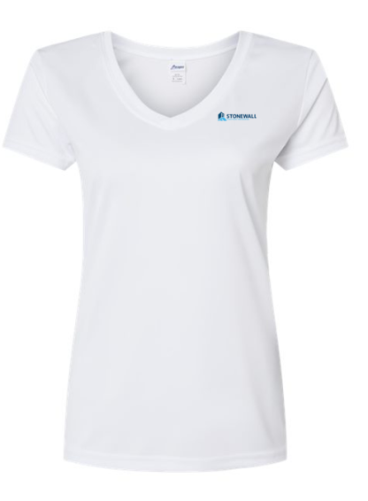 Ladies' V-Neck Performance Tee - Image 2