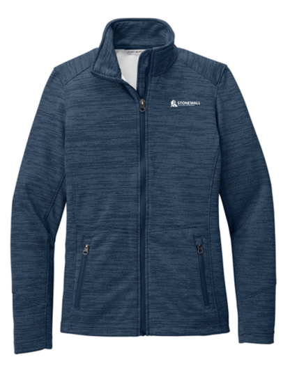 Ladies' Digi Stripe Fleece Jacket - Image 2