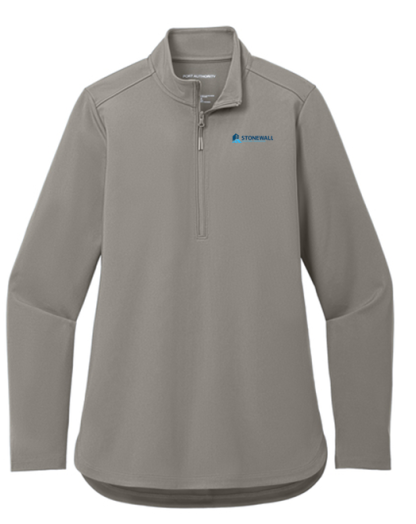 Ladies' Double Knit 1/4 Zip - Image 4