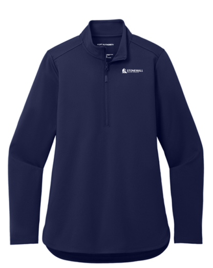 Ladies' Double Knit 1/4 Zip - Image 3