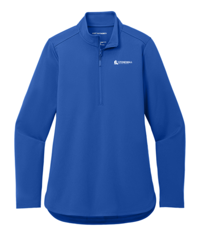 Ladies' Double Knit 1/4 Zip - Image 2